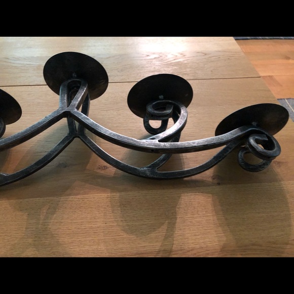 EUC 5-Pillar Metal Tabletop Candle Holder - Picture 5 of 7